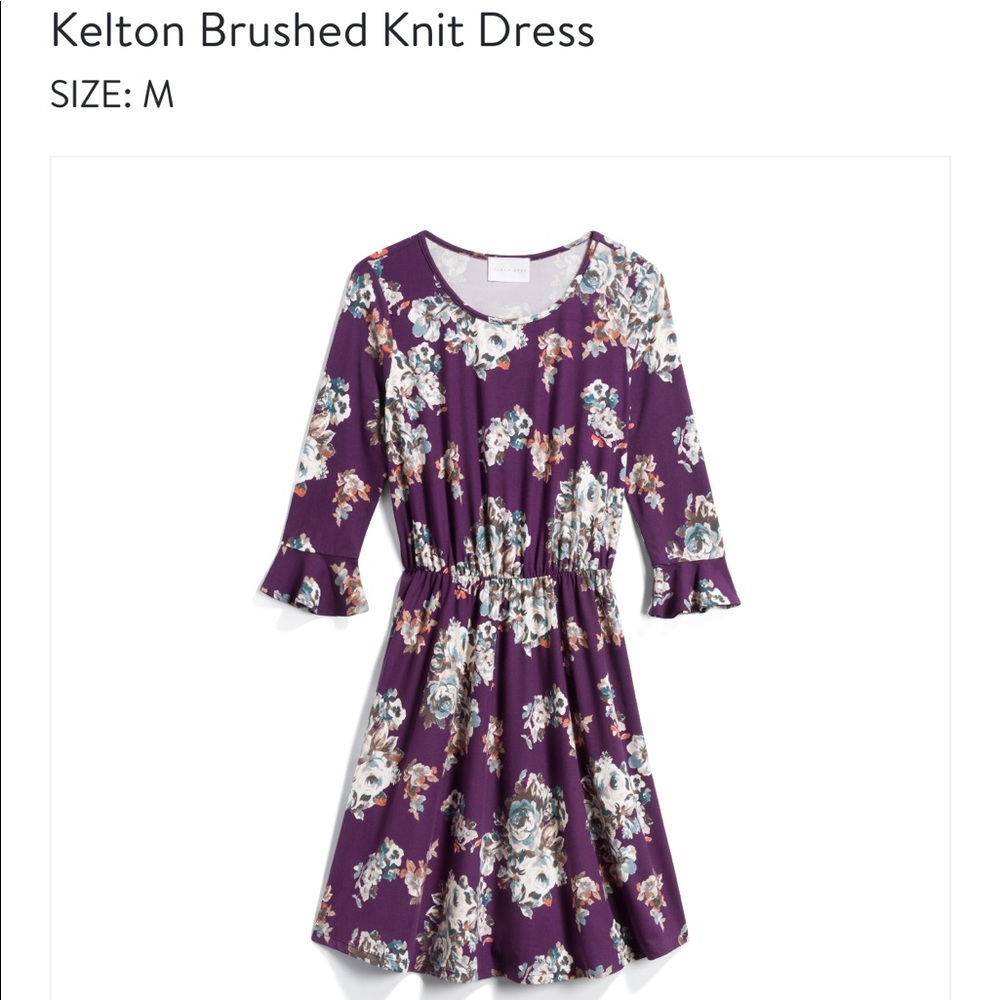 Stitchfix French Grey kelton purple print dress